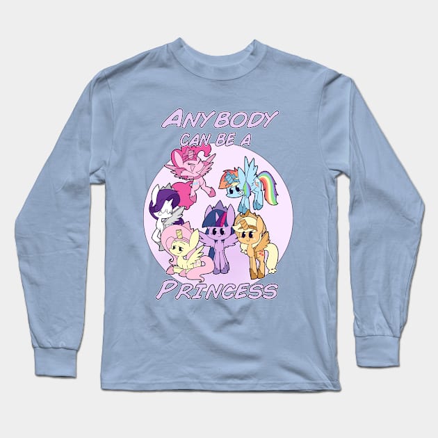 Anybody Can Be A Princess Long Sleeve T-Shirt by typhwosion